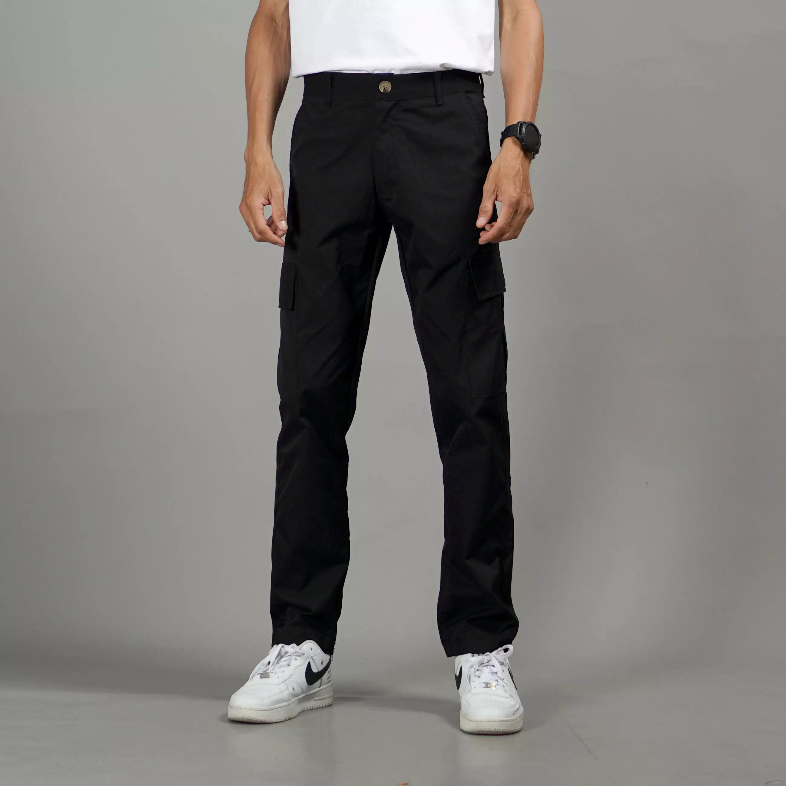  RAYMOND Celana Tactical Celana Cargo Pria Cargo Pants Pria - HITAM