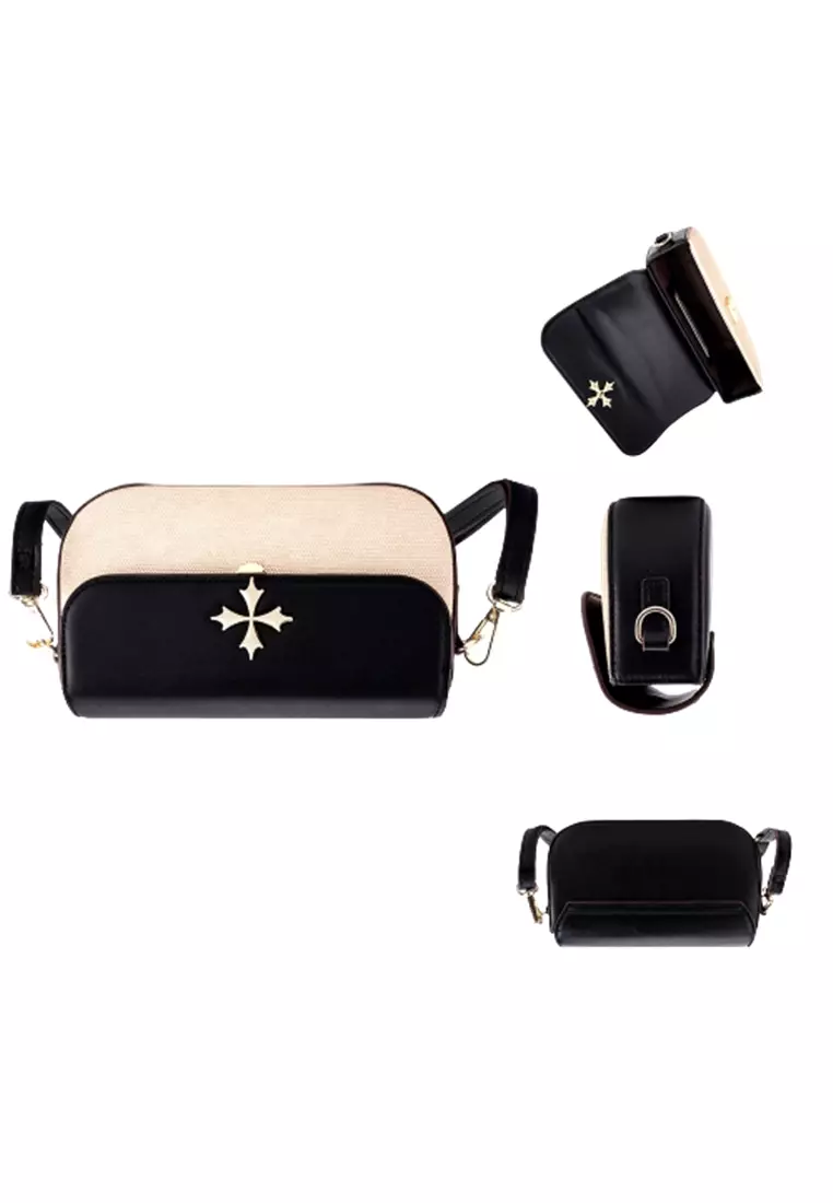 Tas Selempang Wanita Sling Bag Bahan Kulit PU Leather Premium BAEOS