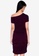 ZALORA BASICS purple Drop Shoulder Bodycon Dress C046DAA0A18A30GS_2