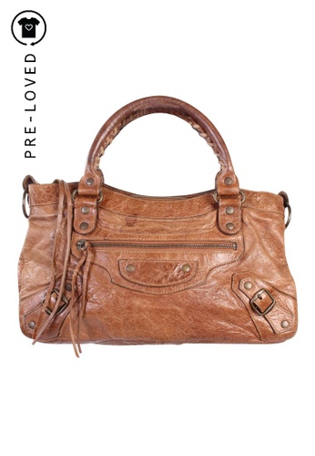 Buy Balenciaga Pre Loved Balenciaga Brown Leather Motocross