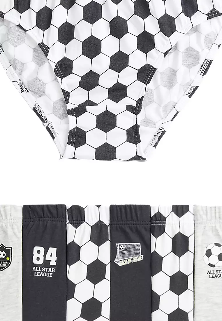 7pk Pure Cotton Football Briefs