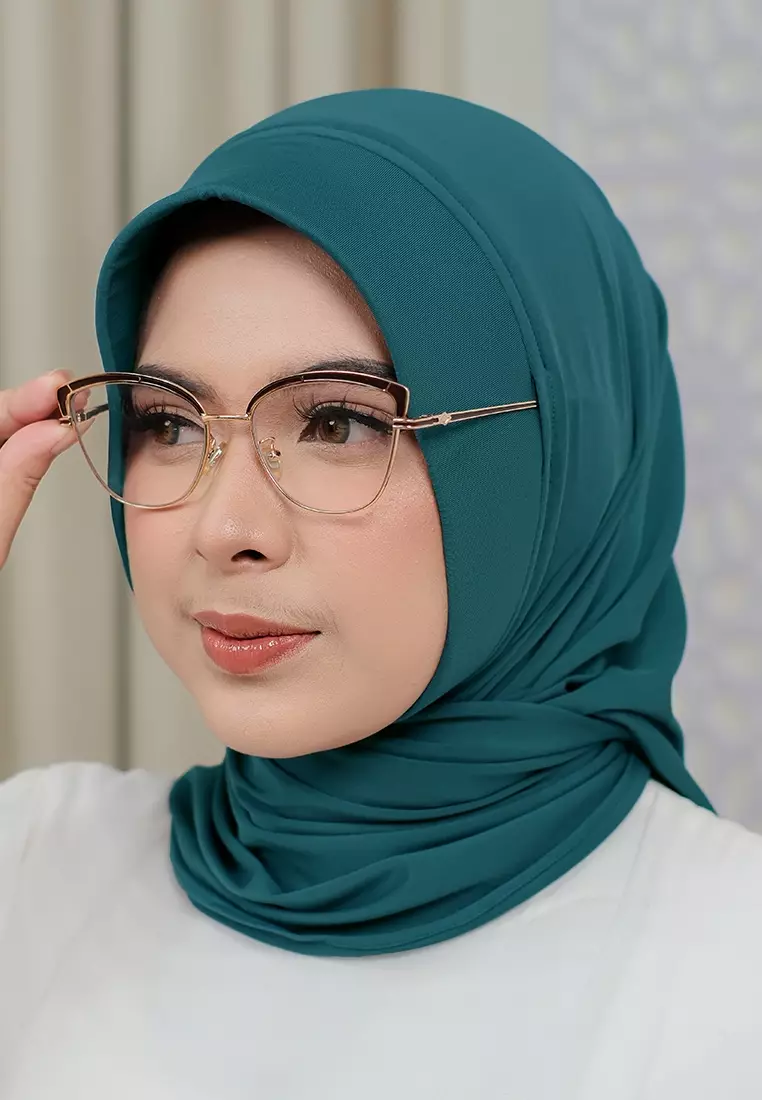 HIJAB INSTAN SOFTPAD AMEENA - EMERALD