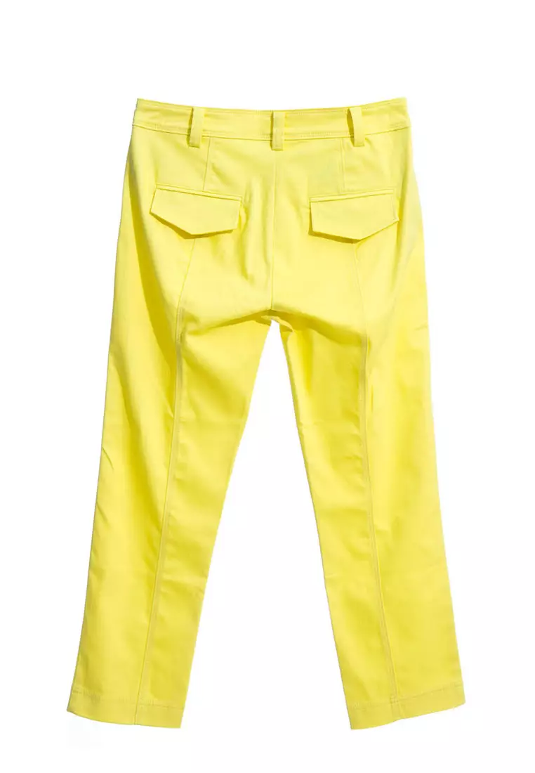Slim Fit Yellow Pants