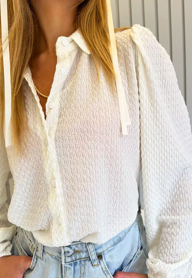 Puffed Sleeves Shirt