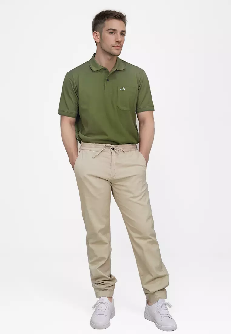 Crocodile CHIN | Men Chino Pants Activewear Celana Panjang Pria CR815 Beige