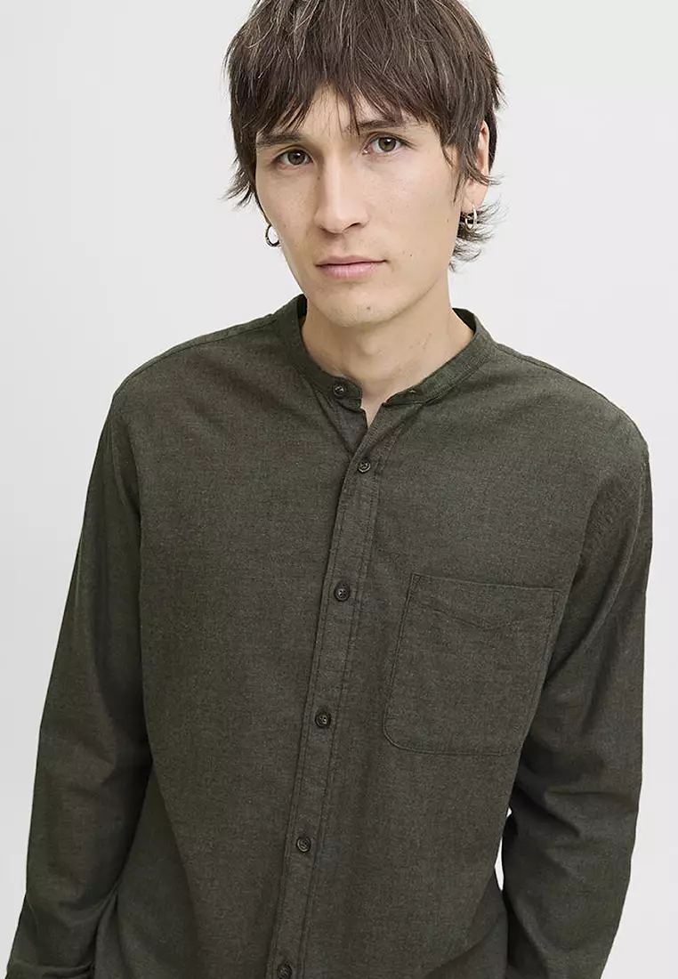 Long Sleeve Melange Shirt