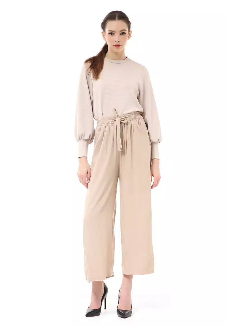 Stella Celana Panjang Casual Wanita Kulot Loose Pants Homewear Material Rayon ORIGINAL - Coksu