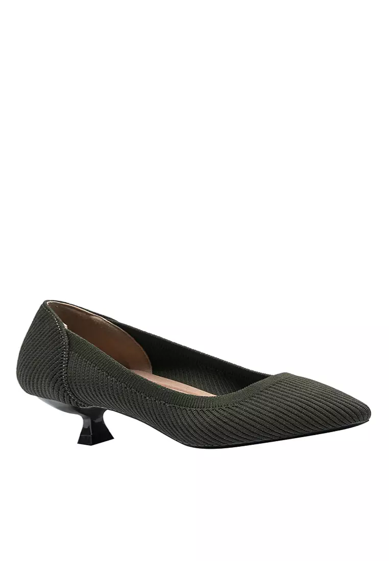 Discount on Twenty Eight Shoes  shoes - SKU: 3.5CM Pointed Flyknit Kitten Heels Shoes TJ1507