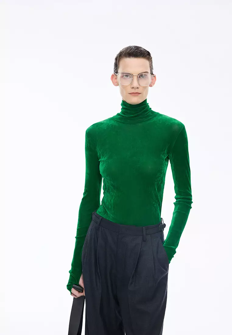 Rayon Slim Fit Long Sleeve T-shirt