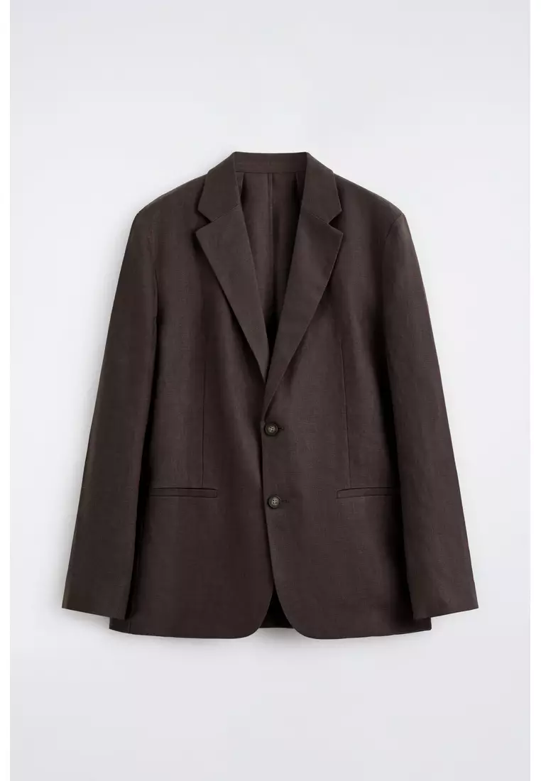 SINGLE-BREASTED LINEN BLAZER