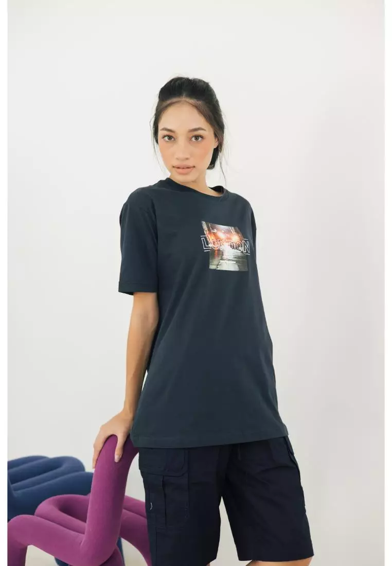 POLICE T-Shirt Cotton Combed Sablon Raster Pria 2073280461