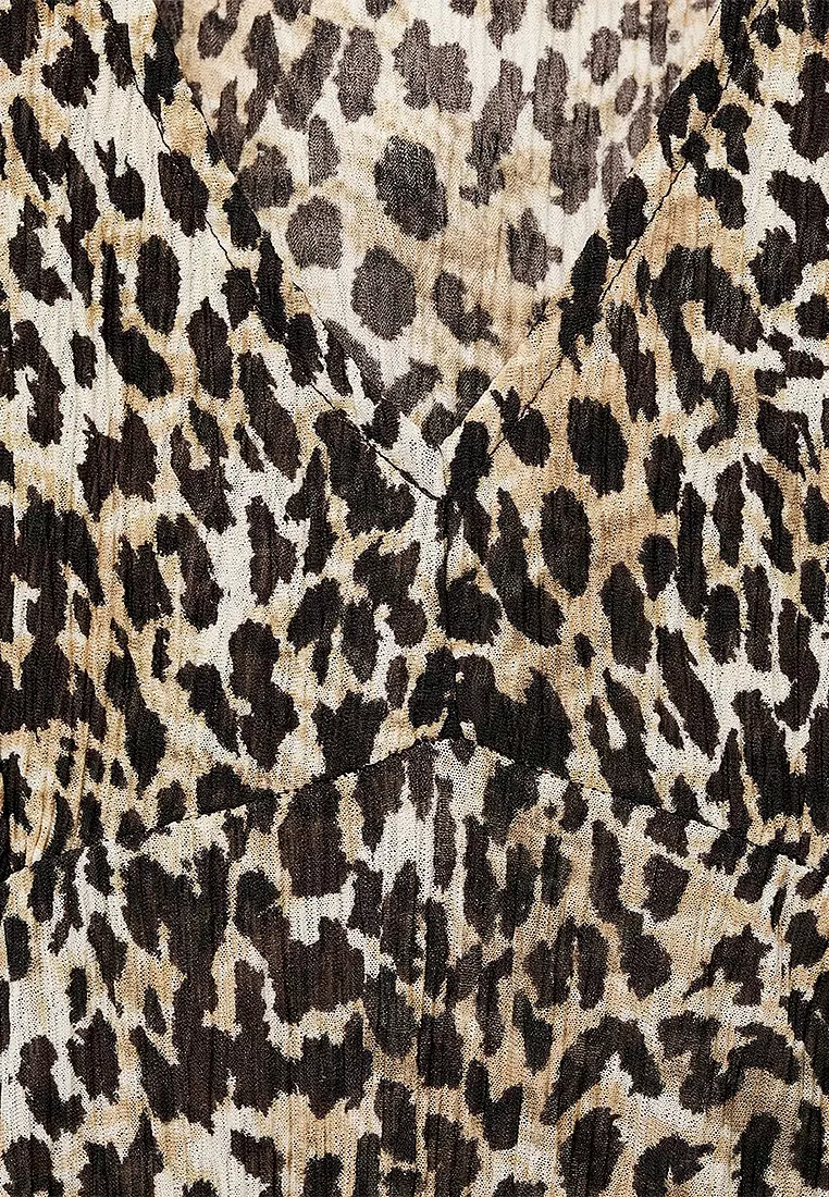 Printed V-Neck Dress