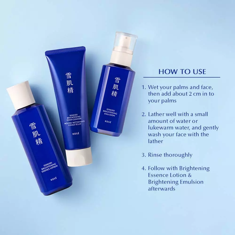 KOSE Sekkisei Brightening Foam Cleanser - 130gr