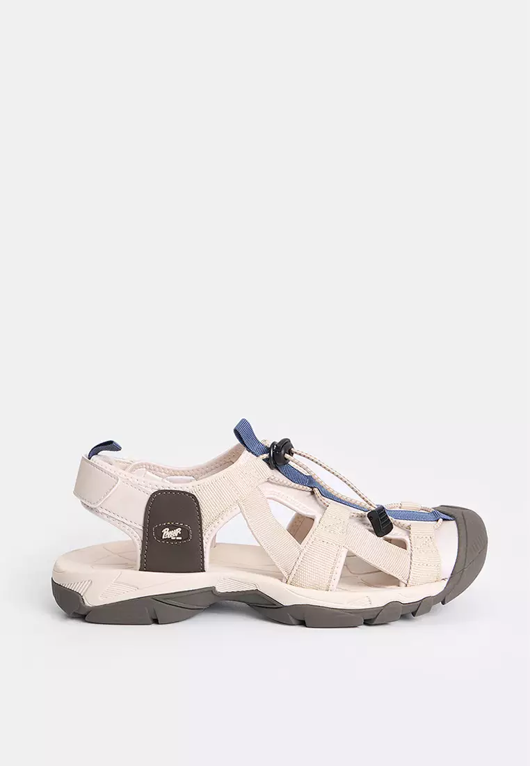 Men's Sandals with Cord Strap and Rubber Toe Bumper