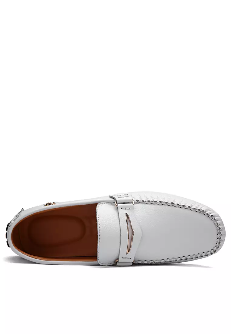 Color Matching Leather Loafers & Boat Shoes YY3237