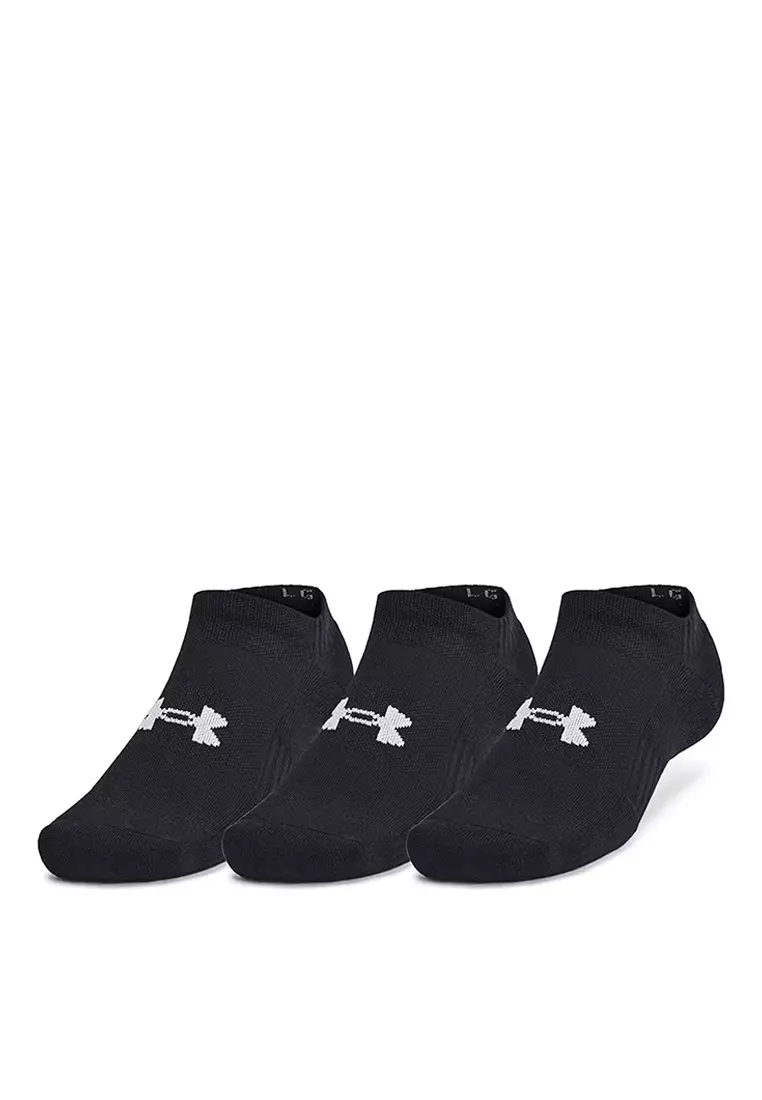 Training Cotton 3-Pack No Show Socks