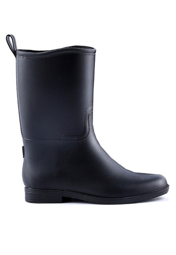 Twenty Eight Shoes black VANSA Stylish Mid Rain Boots VSW-RGN CEFA7SH539A0C0GS_1