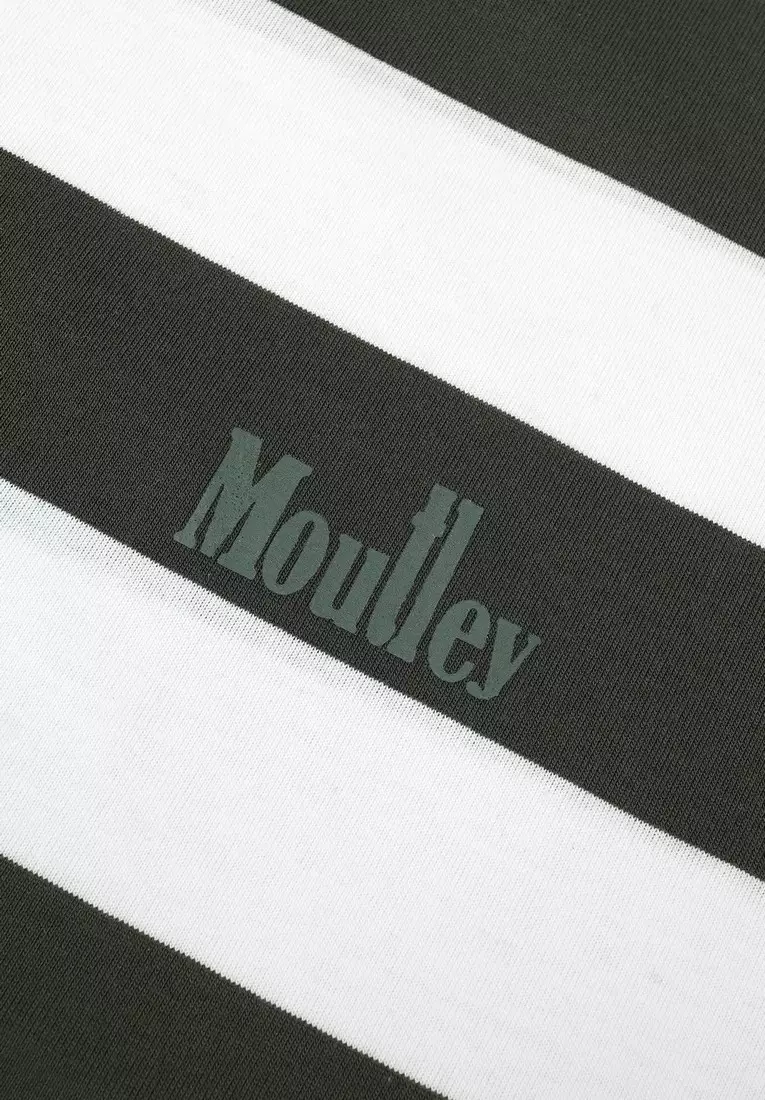 Moutley Men's T-Shirt Short Sleeve Oversized Fit Cotton 16s Stripe OL-C260325