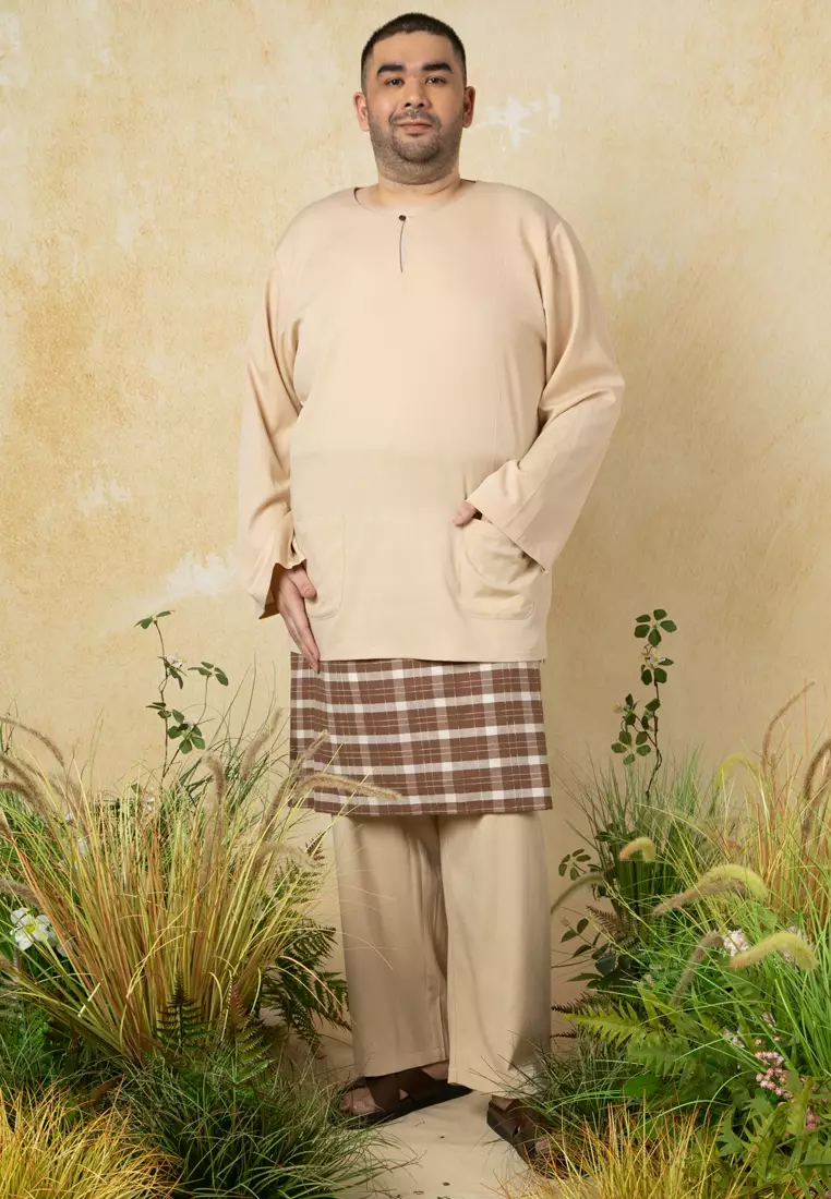 Plus Size Teluk Belanga with Sampin Set