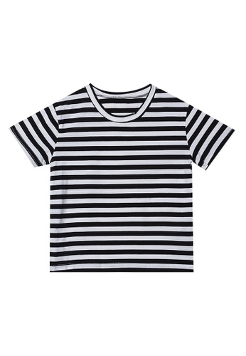 RAISING LITTLE black Drew Stripes Shirt 7FAF1KA2A57BD3GS_1