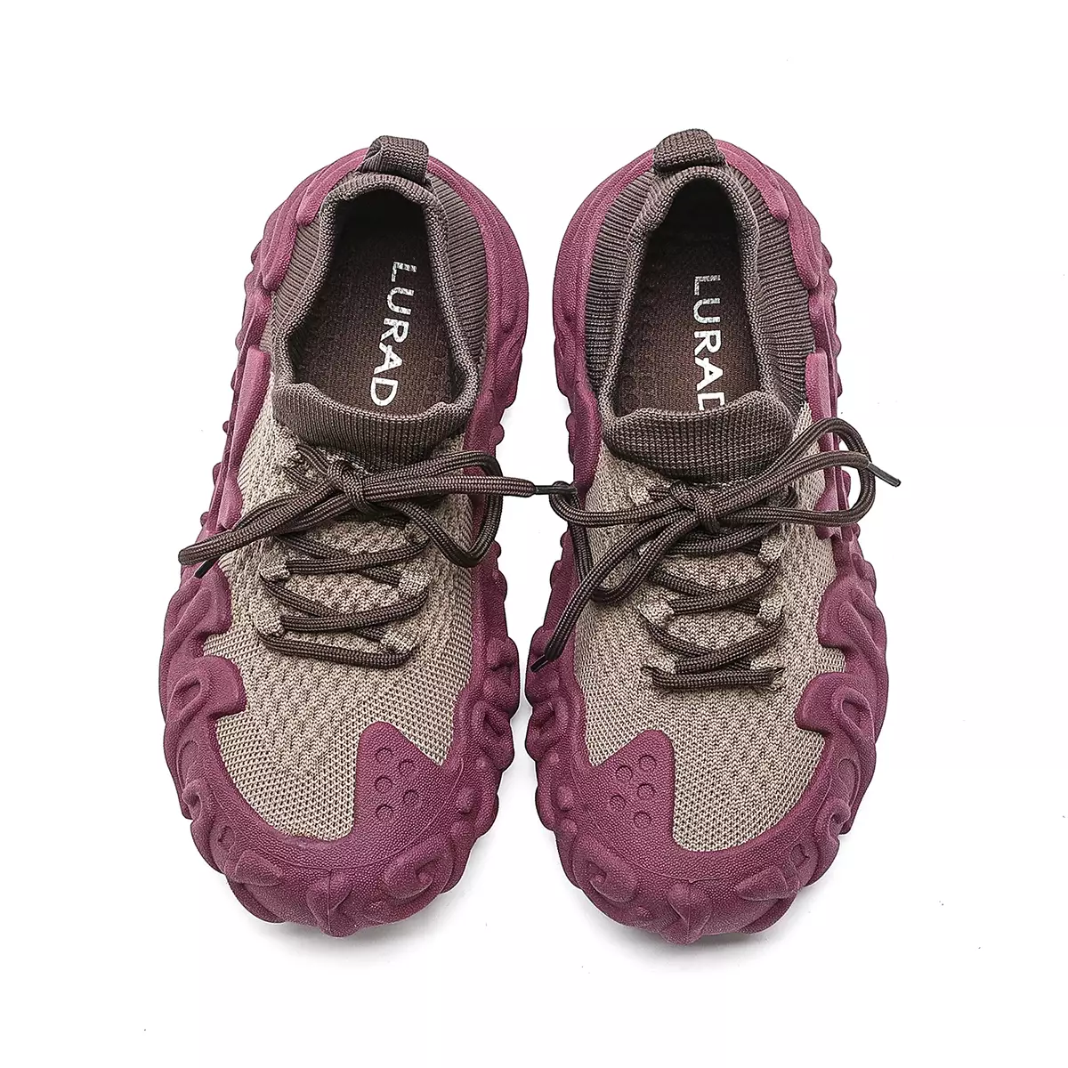 LURAD Sepatu Wanita Sol Unik Flat Kaki Lebar Sneakers Cewek Tidak Lecet Dikaki QY812