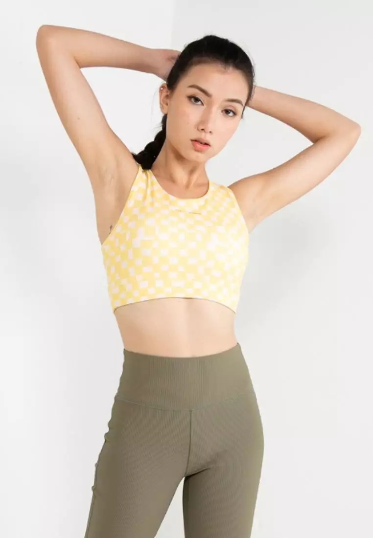 Robust Crop Top Style Sports Bra - Light Green – Mis Claire