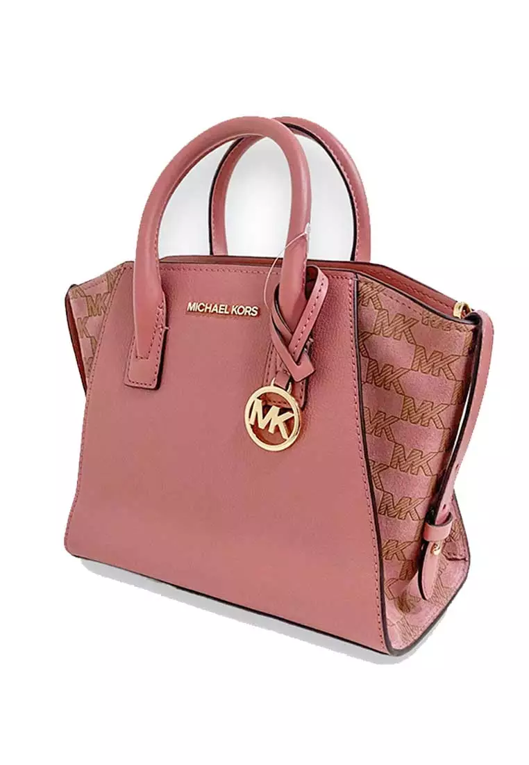 Michael Kors Avril Small Top Zip Satchel Shoulder Crossbody Bag MK Pink  Rose MK : Clothing, Shoes & Jewelry 