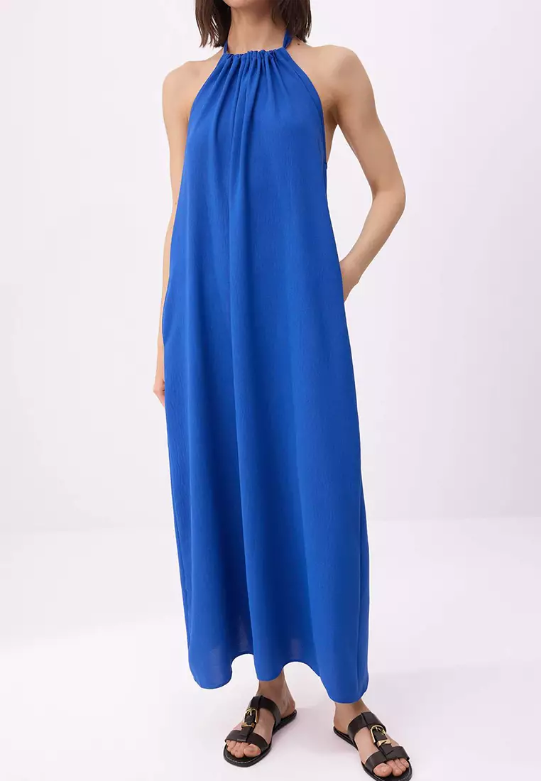 Cobalt Relaxed Fit Maxi Woven Dress Twoss26El329