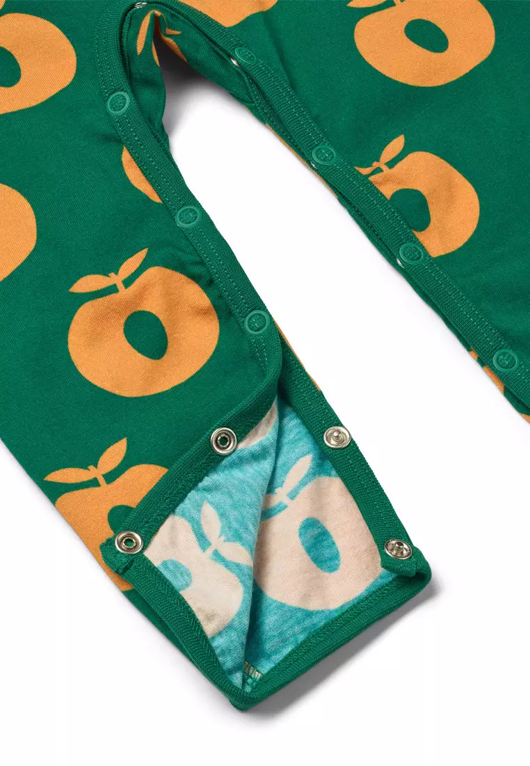 Ulm long-sleeved baby suit with apples