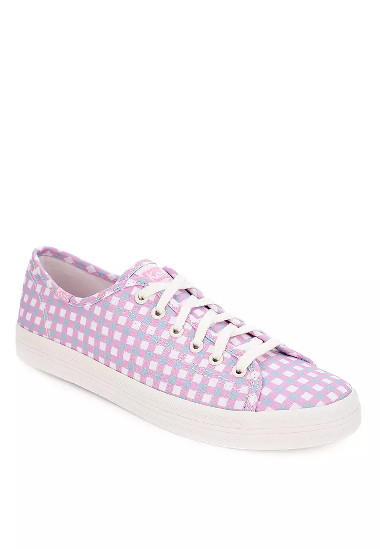 Discount on Keds  shoes - SKU: Kickstart Canvas Gingham Sneakers