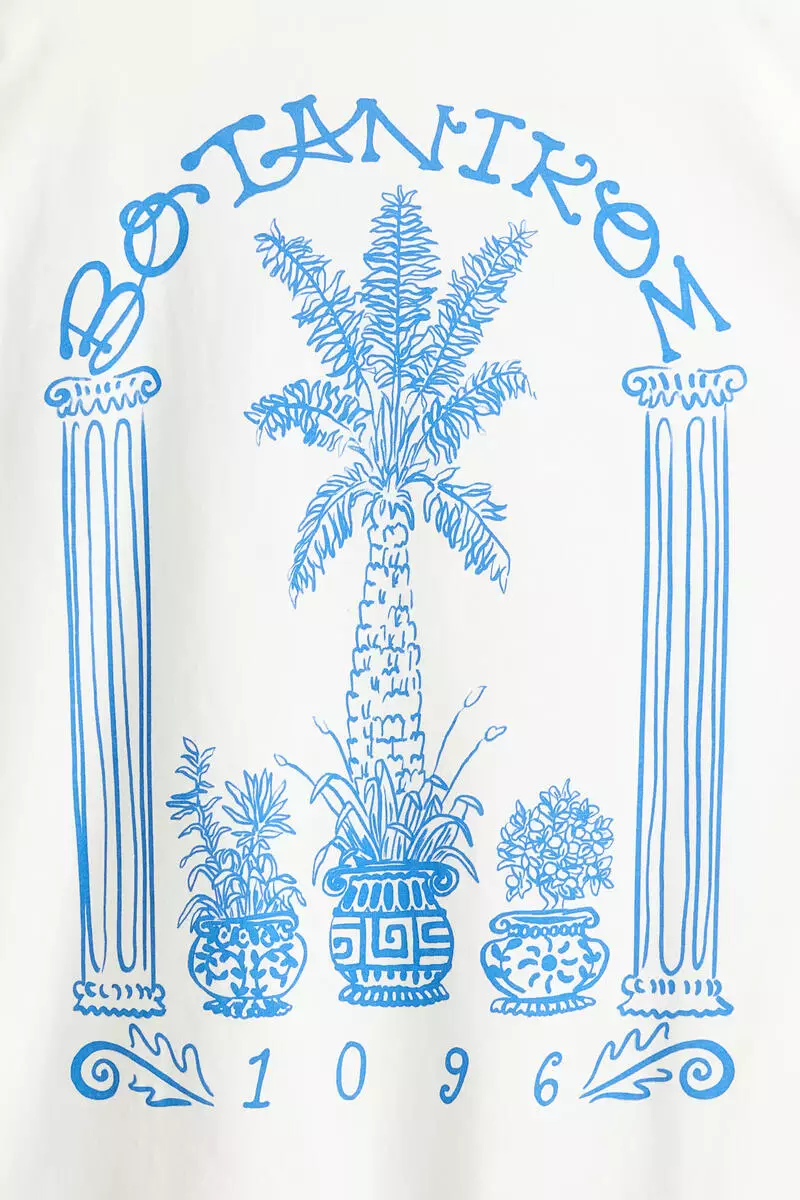 Oversized print-motif T-shirt