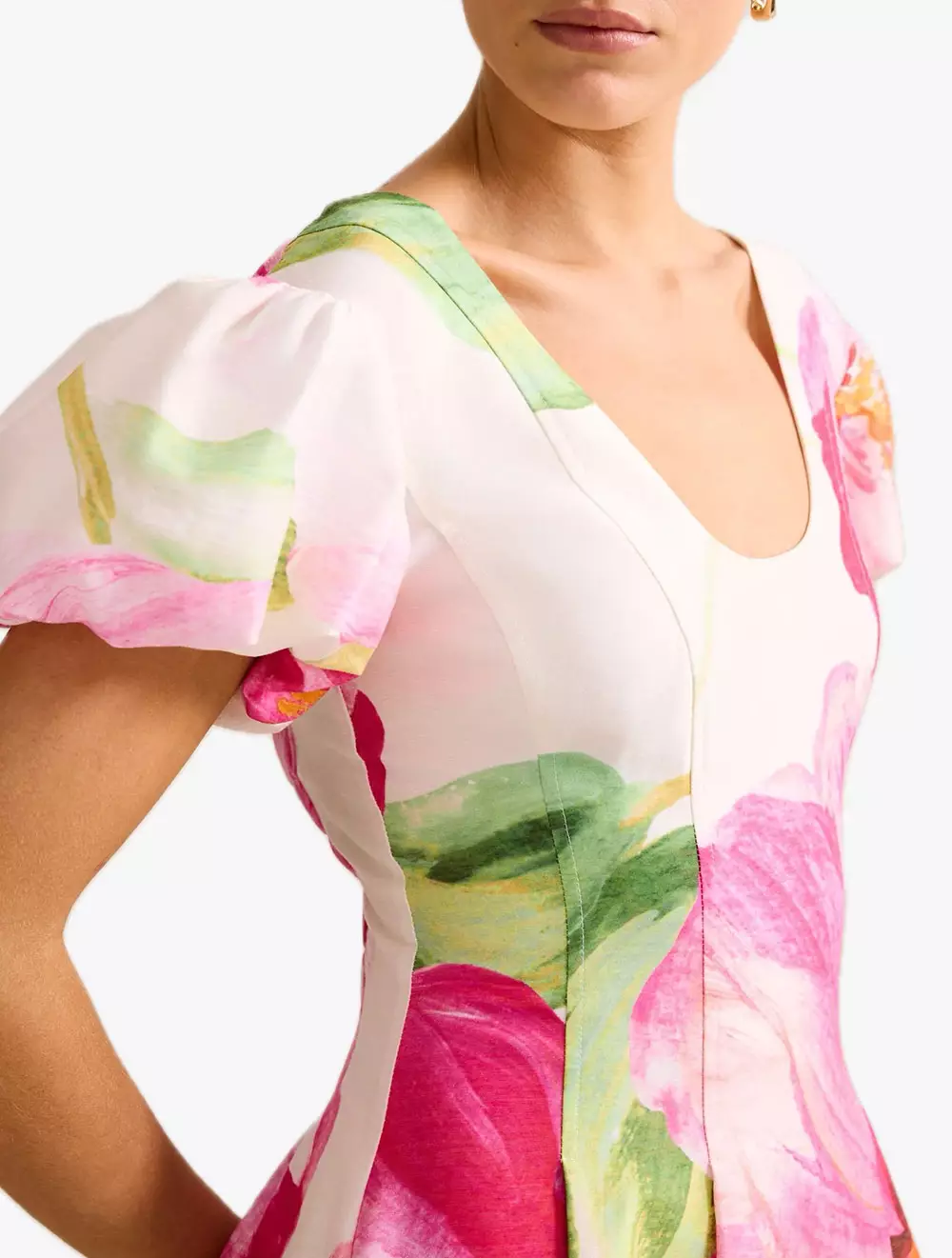 Lily Scoop Neck Midi Dress