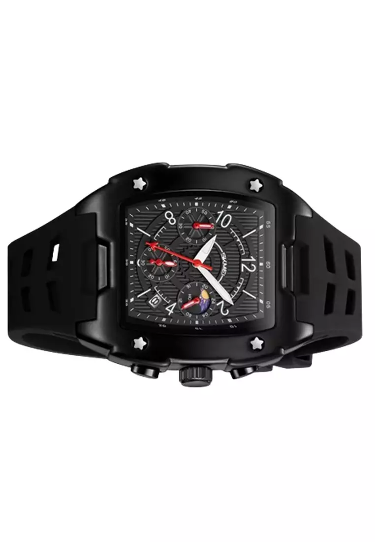 Jam Tangan Analog Pria Sporty 9345 ORIGINAL - Black
