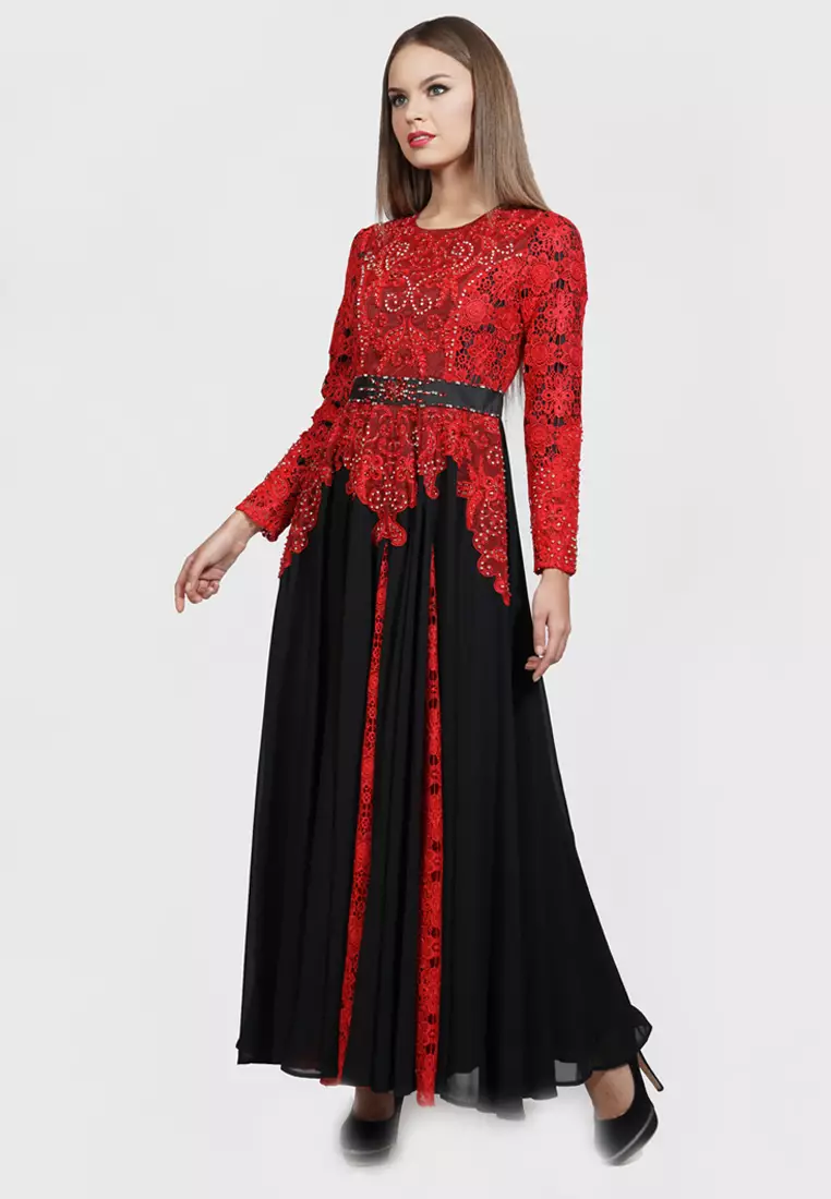 Bibiq Gamis Brokat Sifone Sutra