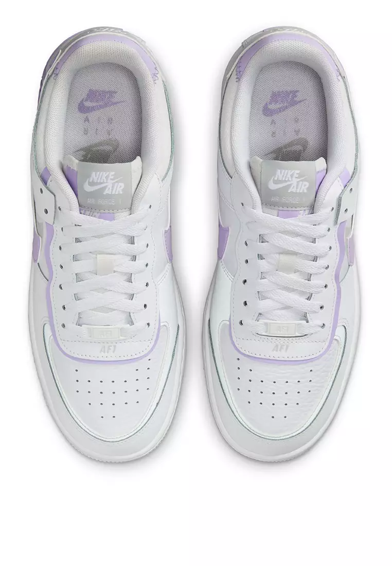 Ungu White And Purple Air Force Nike Sneaker Nike Af1 Violet Nike