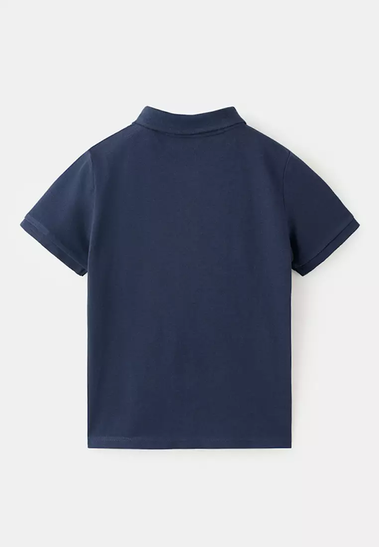 Short-Sleeved Cotton Polo Shirt