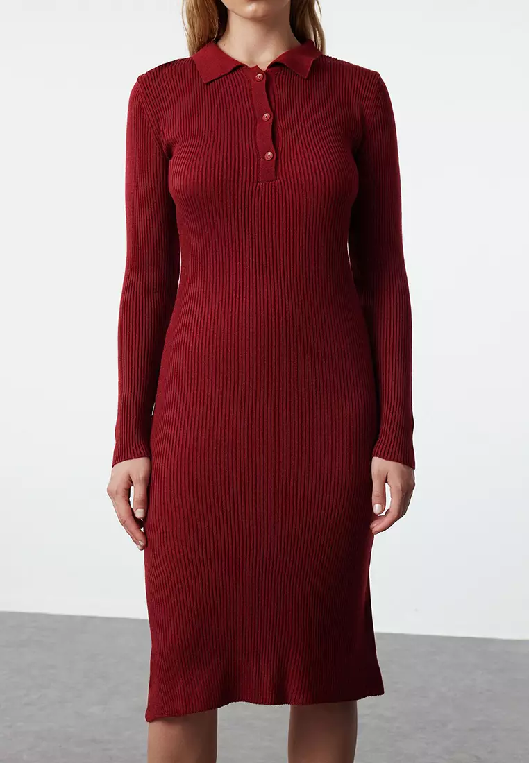 Bubbleroom KNITTED VISCOSE DRESS - Abito In Maglia - Black/nero