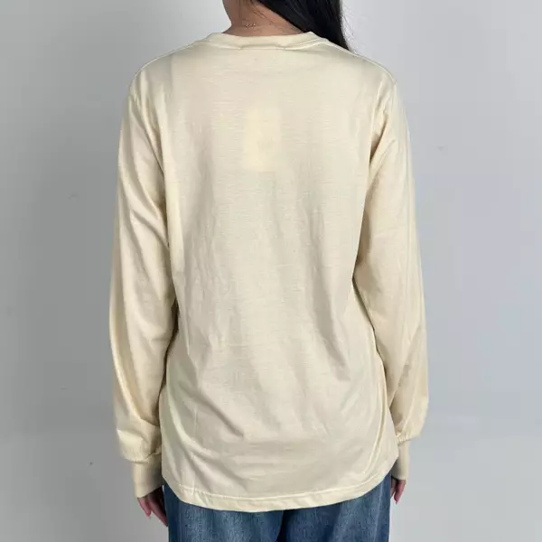 Kaos MARDI MERCREDI FLOWER JARDIN SAGE GREEN CREAM LONG TSHIRT 100% ORIGINAL