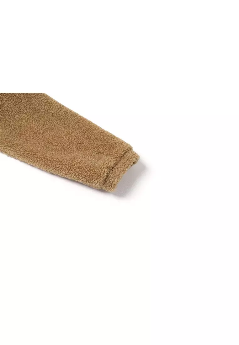 男女同款高領抓毛絨外套