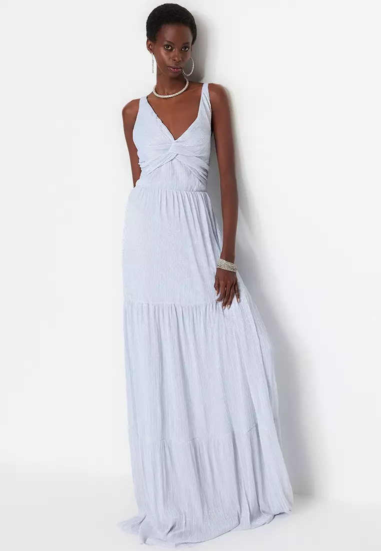 Maxi dress putih sales