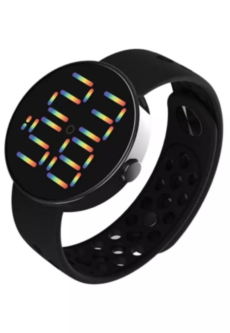 Jam Tangan Pria Digital Waterproof Many Function Strap Tali Material Silicone IR24 ORIGINAL