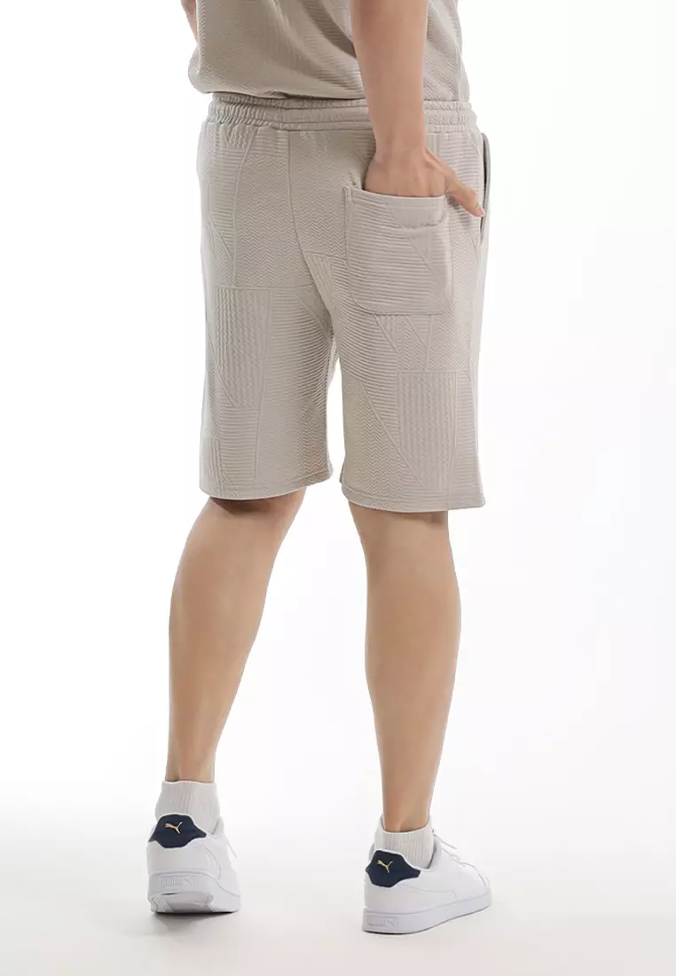 Forest Seluar Lelaki Pendek | Forest Jacquard Elastic Waist Short Pants Men - 665111