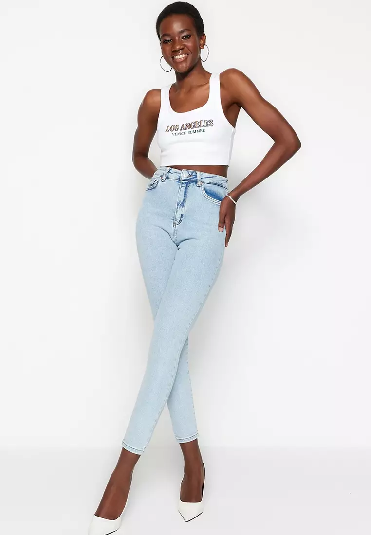 Buy Trendyol High Waist Skinny Jeans 2025 Online ZALORA Philippines
