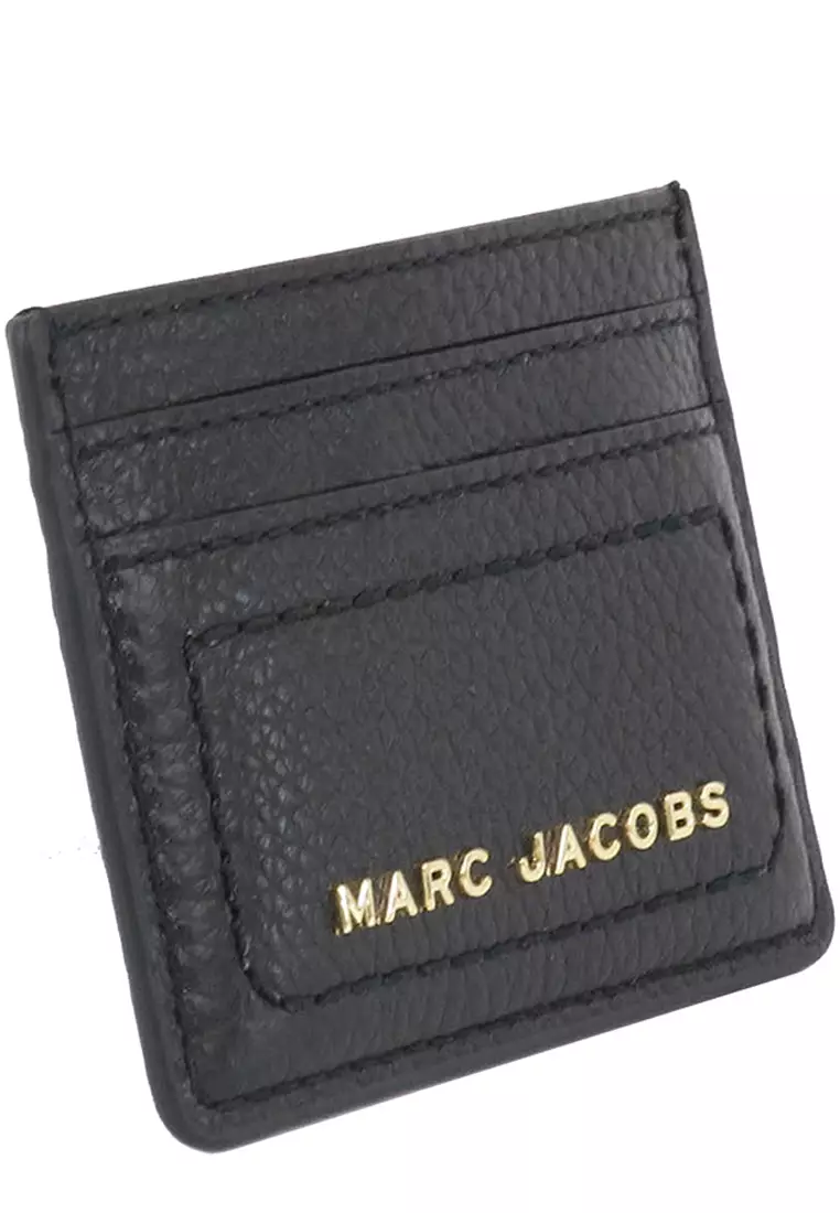 The Groove Leather Card Case In Black S102L01FA21