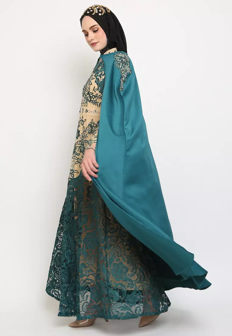 Bibiq Gamis Brokat Satin