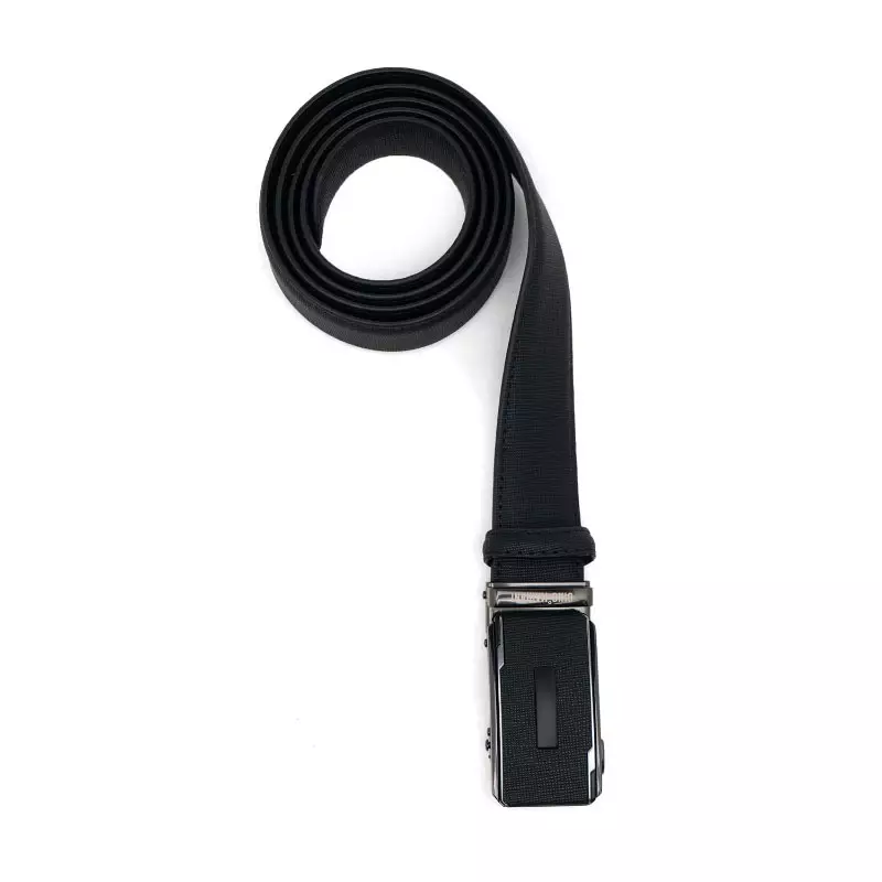 Gino Mariani Fiero Buckle Belt Kulit Pria Black