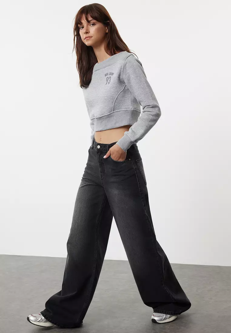 High Waist Extra Wide Leg Jeans