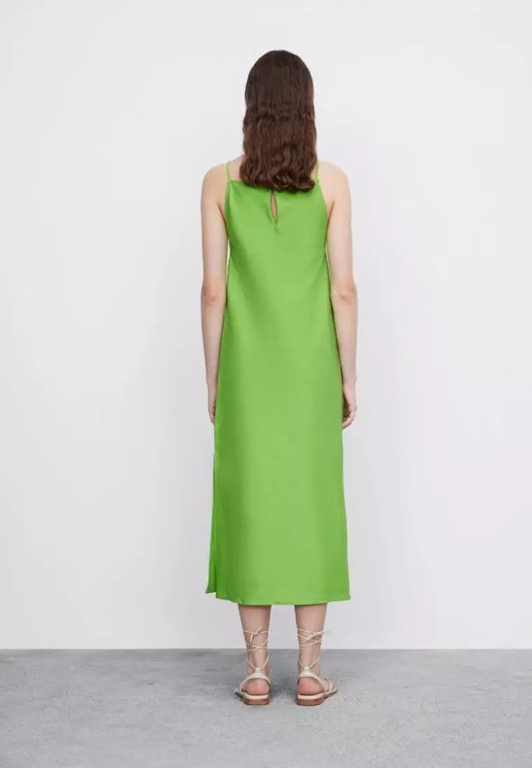 Tiered Cami Midi Dress in Modal-Cotton