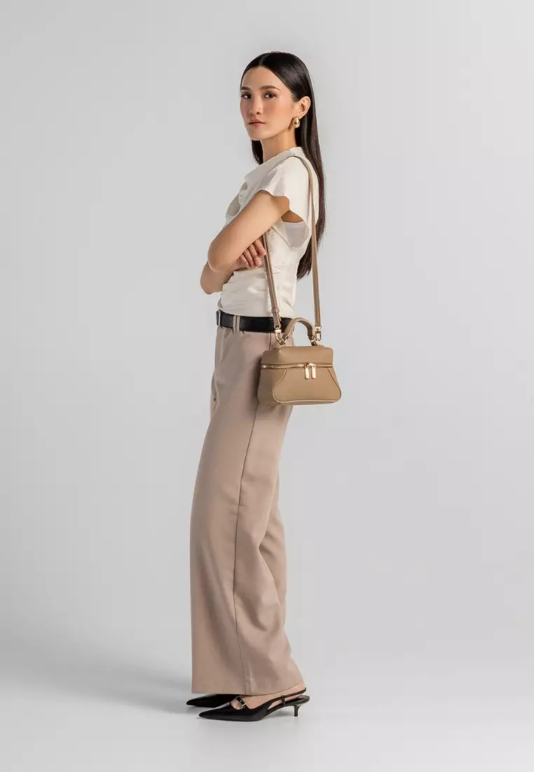 Zipzip Vanity Bag Togo - Dark Nude