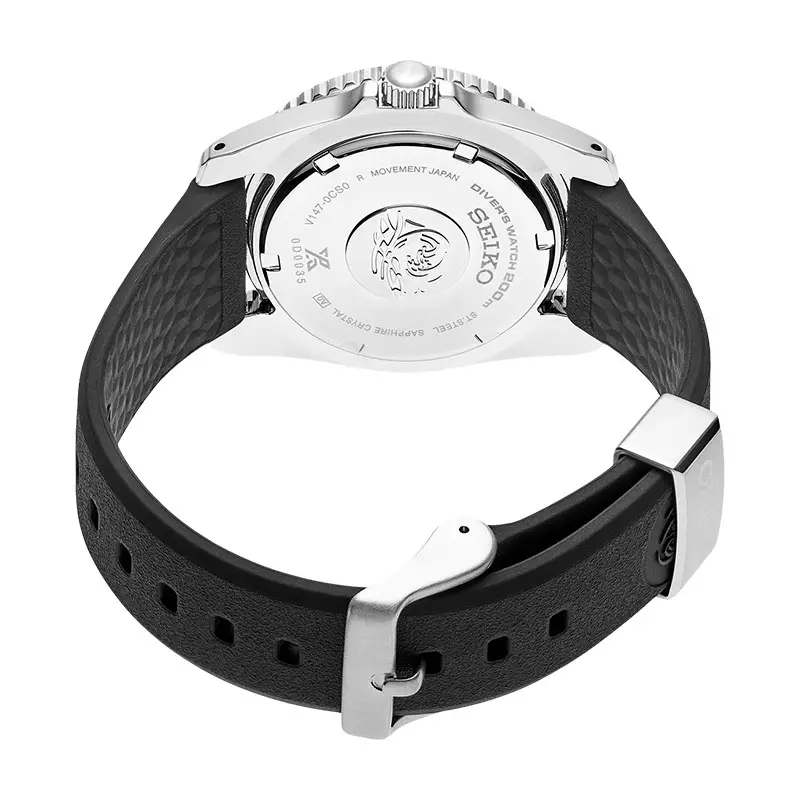 Jam Tangan Pria Seiko Prospex SNE573P1 Solar Divers 200M Black Dial Black Rubber Strap